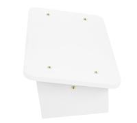 Mikikit Desk Anti-Fatigue Foot Mat 30cm Warm White Slant Surface Office Foot Resting Stool for Adults, Small Non-Slip Step Stool Suitable for Home and Workspace