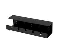 Mikikit Desk Cable Management Tray for Cord Organisation and Wire Management, Practical Black Ps Plastic Desk Cable Organizer with Simple Design, for Work and Home Use