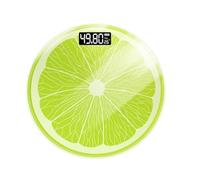 Mikikit Digital Body Weight Scale Lemon Design 28x28cm Precise Electronic Health Scale for Adults Home Use Battery Powered (battery Not Included)