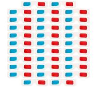 Mikikit Disposable for Spectacular Visual Experience, Portable Design 60pcs 3d Anaglyph Glasses with Paper Frame Suitable for Ages, for Movie Nights and Home Theatre Systems