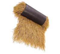 Mikikit DIY Artificial Thatch Roof Balcony Shade Cover Brown Plastic Artificial Thatch Panel Roll for Scenic Spots and Outdoor Decor