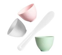 Mikikit DIY Facial Mask Mixing Bowl Set with Silicone Bowl and Large Stick for Easy Application, Safe Material for Beauty Salons and Skin Care Routines