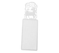 Mikikit DIY Hollow Animal Pattern Metal Bookmark Silver, Cross-Stitch Copper Mesh Canvas Sheet for Embroidery and Yarn Crochet Crafts, Creative Needlepoint Crafting Accessory for Art