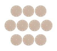 Mikikit DIY Wooden Clock Faces 10Pcs Round Unfinished Wood Dial Plates 15Cm for Bedroom and Office Craft Projects