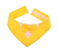Mikikit Dog Tuxedo with Adjustable Bow Tie Stylish Formal Wedding Bandana Collar for Small Medium and Large Dogs for Engagements Birthdays and Valentine Day Celebrations