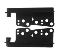 Mikikit Double Din Dash Stereo Enhances Audio Experience with Seamless Integration 2pcs Side Trims Brackets in Black Abs Material for Car Radio Mounting Installation Kit for Car Dashboard