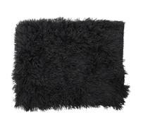 Mikikit Double-layer Plush Pet Mat Deep Grey S Warm Fluffy Dog Blanket and Cat Nest Cushion for Small to Large Dogs, Soft Comfortable Pet Throw Pad for Autumn and Winter