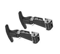 Mikikit Draw Latch Rubber T-Handle with Stainless Steel Brackets, 2Pcs Flexible Hood Catch for Tool Box and Wheeled Tool Box, Adjustable Heavy Duty Draw Latch