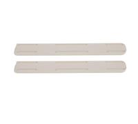 Mikikit Drawer Slide Rails Self Adhesive, Bottom Mount Quiet Sliding Runners for Wardrobes, Cupboards Dressing Tables, White, 10.4 Inch, 2 Pcs
