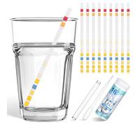 Mikikit Drinking Water Test Strips 16 in 1 Water Testing Kit for Tap Home Test Strips for Drinking Quality Checking Portable Lab Consumables with Dropper and Testing Tube