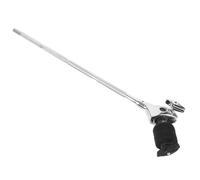 Mikikit Drum Cymbal Boom Arm Mount Single Swivel Head, Half Extension Stand Attachment for Universal Drum Hardware, Adjustable Cymbal Arm for Mounting