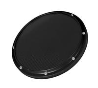 Mikikit Drum Practice Pad and Basic Skills Training 10 Inch Abs Plastic Carbon Fiber Black Drum Mat with Convenient and Practical Features for Beginners