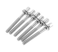 Mikikit Drum Tension Rods Steel M5X45Mm 6Pcs for Jazz Drum Kits Percussion Hardware Kit Easy Installation and Repair
