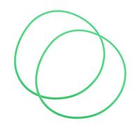 Mikikit Dryer Drum Bearing Belt O-ring Pu Polyurethane round 2pcs Lightweight Low Noise Clothes Dryer Accessories for Drum Bearing Maintenance