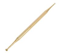 Mikikit Dual Head Copper Ear Acupressure Pen Double Head Massage Probe for Ear and Body Point Therapy Acupuncture Massage Tool for Adult and Relaxation