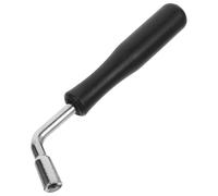 Mikikit Dulcimer Tone Tuning Wrench Manual Instrument Spanner Tool for Guzheng and Autoharp Tuning with Black Plastic Handle, Four-corner Design for Folk Instrument Accessories