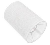 Mikikit E27 Cylinder Drum Lampshade 7 Inch Diameter Metal Frame Soft Light Diffuser for Industrial Style Bedroom Table Lamp Floor Lamp