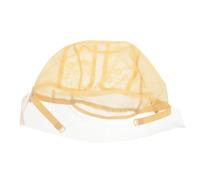 Mikikit Elastic Lace T-shape Wig Cap with Grip Band Stretchy Nylon Mesh Stocking Cap for Women Invisible Breathable Wig Accessory and Hair Extensions