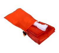 Mikikit Emergency Outdoor Tent for Traveling Orange Foldable Triangular Shelter, Thermal and Outer Carry Bag, Cold Weather Survival Camping Kit