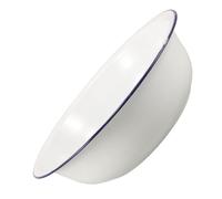 Mikikit Enamel Footbath Vintage Porcelain Soup Bowl for Foot Spa Detox Spa Bath Kitchen Bathroom Use