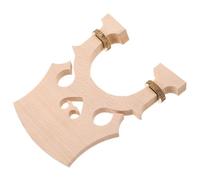Mikikit European Adjustable Maple Wood Cello Bridge with Brass Screws, 3/4 Size Low and Tall Bridge Options, Orchestral String Replacement Part for Professional Cello Setup