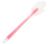 Mikikit Extended 40cm Pink Handheld Massage Paddle Body Pat Acupoint Back Massager Stick for Neck Shoulder Relief and Muscle Stimulation