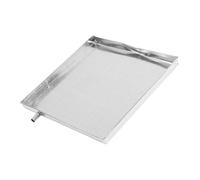 Mikikit External Unit Drain Tray Leakproof Water Drip Pan Built-in Drainage System Easy Install Sturdy Iron Compatible Air Conditioner and Washing Machine Multi-Purpose Water Collector