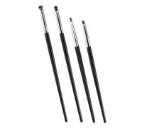 Mikikit Eye Makeup Brush Set and Horsehair Material 4pcs Easy to Carry with Fine Precision Eyeliner Brush for Professional and Beginner Use