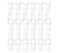 Mikikit Eyelash Extension Brushes Lightweight Plastic 30pcs Y-shaped Lash Lift Props Semi-permanent Curling Makeup Tool for Home Beauty and Salons for Women