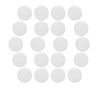 Mikikit Eyelash Glue Holder Plates 20pcs White Abs for Eyelash Extension Work Grafting Aid Tool or Messing for Beginners