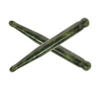 Mikikit Facial Reflexology Tools 2Pcs Jade Acupuncture Pen for Eye Strain Relief and Skin Rejuvenation Gua Massage Stick Suitable for Skin Types
