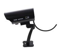 Mikikit Fake Camera High Simulation Camera for Outdoor Use Waterproof Design with Adjustable Abs Mount Bracket and Screws Black for Warehouse Security