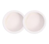 Mikikit Feeding Bowls White Bowls Escape-proof Ceramic 2pcs Reptile Food and Water Dishes for Keeping Secure and Hydrated for Small Reptiles and Snakes