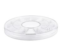 Mikikit Flat Back Pearl Cabochons 2mm and 3mm 200pcs Mixed Sizes Box White Resin Half round Pearls Nail Decoration for Home Decoration