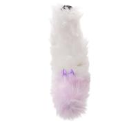 Mikikit Fluffy Plush Fox Tail with Adjustable Belt for Halloween Parties, Realistic and Easy to Wear Animal Cosplay Accessory, Cute and Playful Tail for Adults