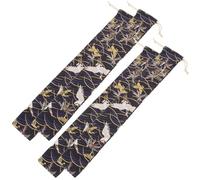 Mikikit Flute Carrying Bag Set Suitable for Small Item Packaging 4pcs Portable and Washable Cotton Cloth Storage Pouches for Soprano Recorder and Vertical Flute