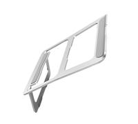 Mikikit Foldable Aluminum Alloy Laptop Bracket with Heat Dissipation and Anti-slip Features, Triangle Structure and 18 Degree Elevation Design, Portable Laptop Riser Stand for Desk