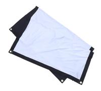 Mikikit Foldable Anti Crease Material 16:9 Polyester Projector Screen 60 Inch with 3cm Black Border Convenient Storage for Education and Office Use
