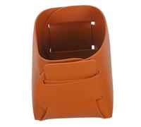Mikikit Foldable Leather Storage Box Desktop Organizer Tray for Jewelry Watches Keys and Makeup Brushes Smooth Surface Sundries Holder for Office Entryway and Travel