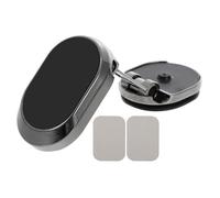 Mikikit Foldable Magnetic Phone Holder for Car with Adjustable Angle and Anti-skid Silicone Alloy Design, Simple Style Car Phone Mount Suitable for Dashboard and Other Suitable Places