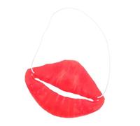 Mikikit Funny Sausage Big Mouth Prank Hilarious Latex Lips Decoration for April Fool's Day Interactive Halloween Jokes Props Creative Cosplay Mouth Decor for Parties