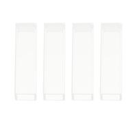 Mikikit Glass Cuvettes Set Standard Specimen Optical Cuvette 4pcs for Labs with 10mm Pathlength for Spectral Analysis and Laboratory Use