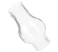 Mikikit Glass Oil Lamp Chimney Replacement for Kerosene Lamps with Protective Chimney Replacement Feature Suitable for Vintage Catalytic Wick Use