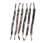 Mikikit Glasses Holder Strap for Men 6pcs Floating Glasses Chains Sports Eyeglass Straps Anti-slip Adjustable for Outdoor Use