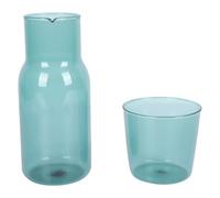 Mikikit Glassware Set with High Transparency Glass Milk Cup and Mug Bottle Kit, Drinking Supply Featuring Not Easy to Break Material, for Home Drinking Cup Use and Themed Party