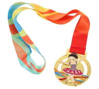 Mikikit Gold Dancing Medals with Neck Ribbons for Classroom Awards and Dance Competitions Suitable for Boys and in Preschool and Sports