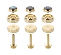 Mikikit Golden Copper Trumpet Piston Buckle Button Snap Replacement for Trumpet Instruments Upper and Lower Covers Musical Instrument Accessory
