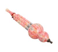 Mikikit Gourd Hulusi Flute in C Key Yunnan Ethnic Wind Instrument for Adults and Students Traditional Chinese Cucurbit Flute with Random Mouthpiece Color Random Color