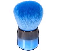 Mikikit Green Slanted Makeup Brush with Soft Artificial Fiber for Facial Contouring, Suitable for Sensitive Skin, Professional Cosmetic Tool for Powder and Blusher Application