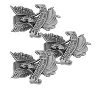 Mikikit Guardian Angel Visor Clips with Easy Attachment 3pcs for Car Sun Visor Silver Alloy Drive Safe Clips Inspirational Travel Protection Charm for Family, Friends and Road Trips